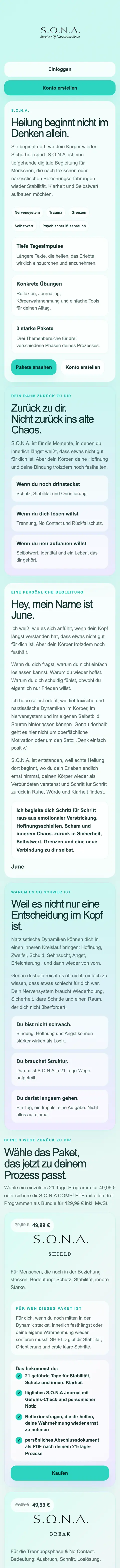 S.O.N.A. Plattform von All in One Webdesign
